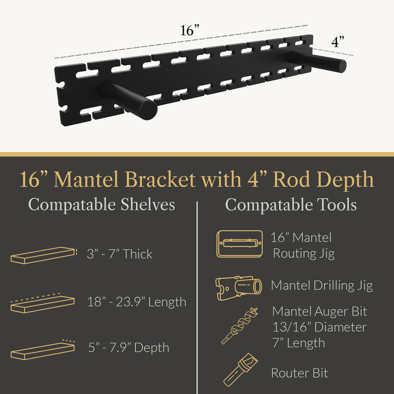 Load image into Gallery viewer, Studlock Mantel Bracket
