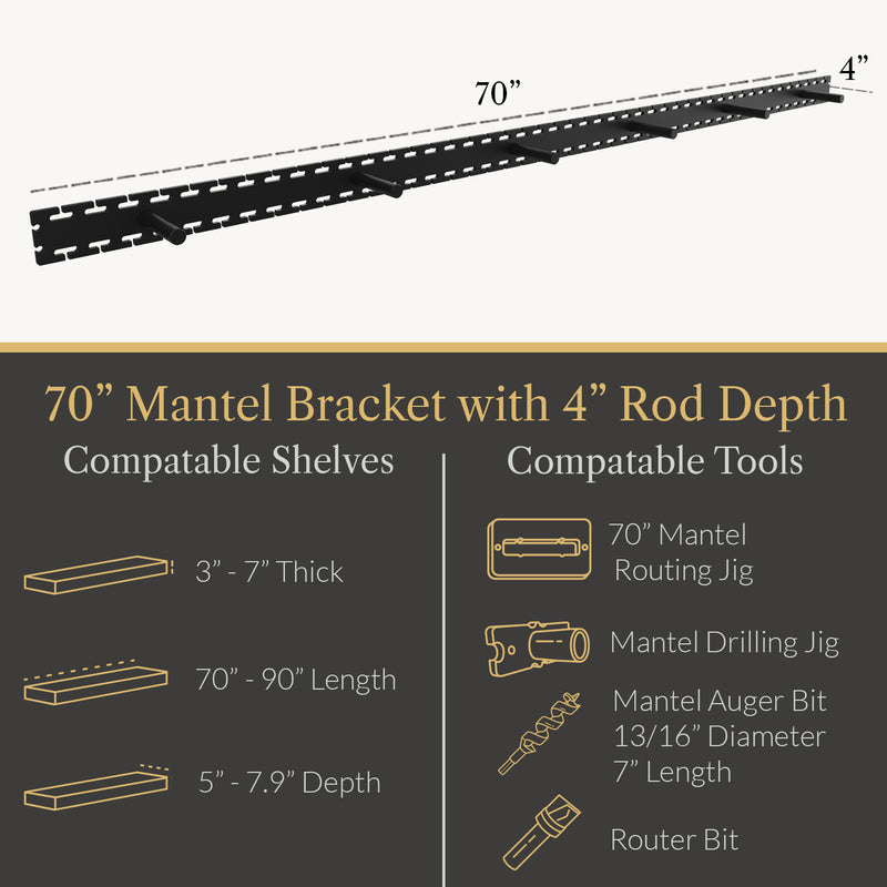 Load image into Gallery viewer, Studlock Mantel Bracket
