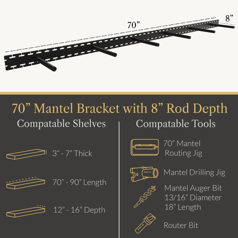 Load image into Gallery viewer, Studlock Mantel Bracket
